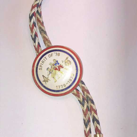 Other - Masonic Knights Templar Spirit of 76 1776-1978 Vintage Bolo Tie Necklace